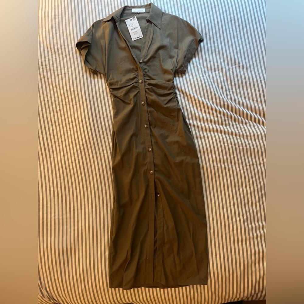 ZARA midi draped dress - New